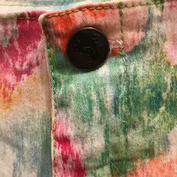 Vintage High Waist Floral Bermuda Shorts Small XS - Picture 4 of 8